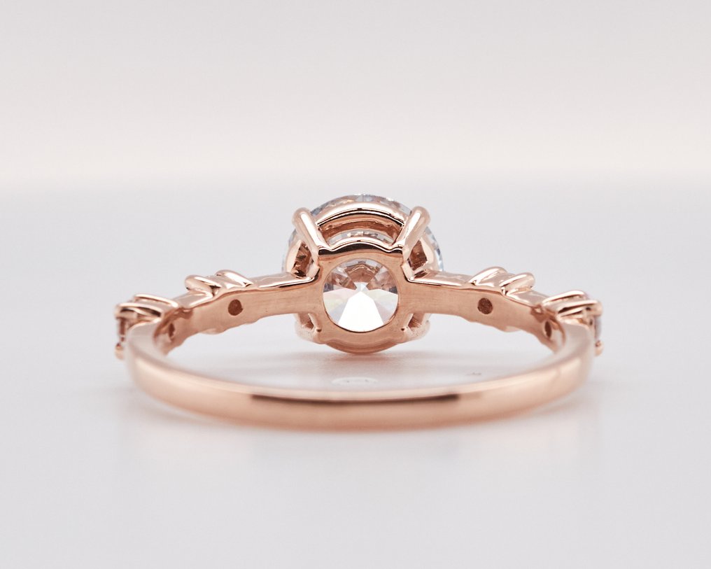 χωρίς τιμή ασφαλείας - Δαχτυλίδι - 14 καράτια Ροζ χρυσό - 1.56ct. tw. Διαμάντι (Εργαστηριακής καλλιέργειας) - Διαμάντι #2.1