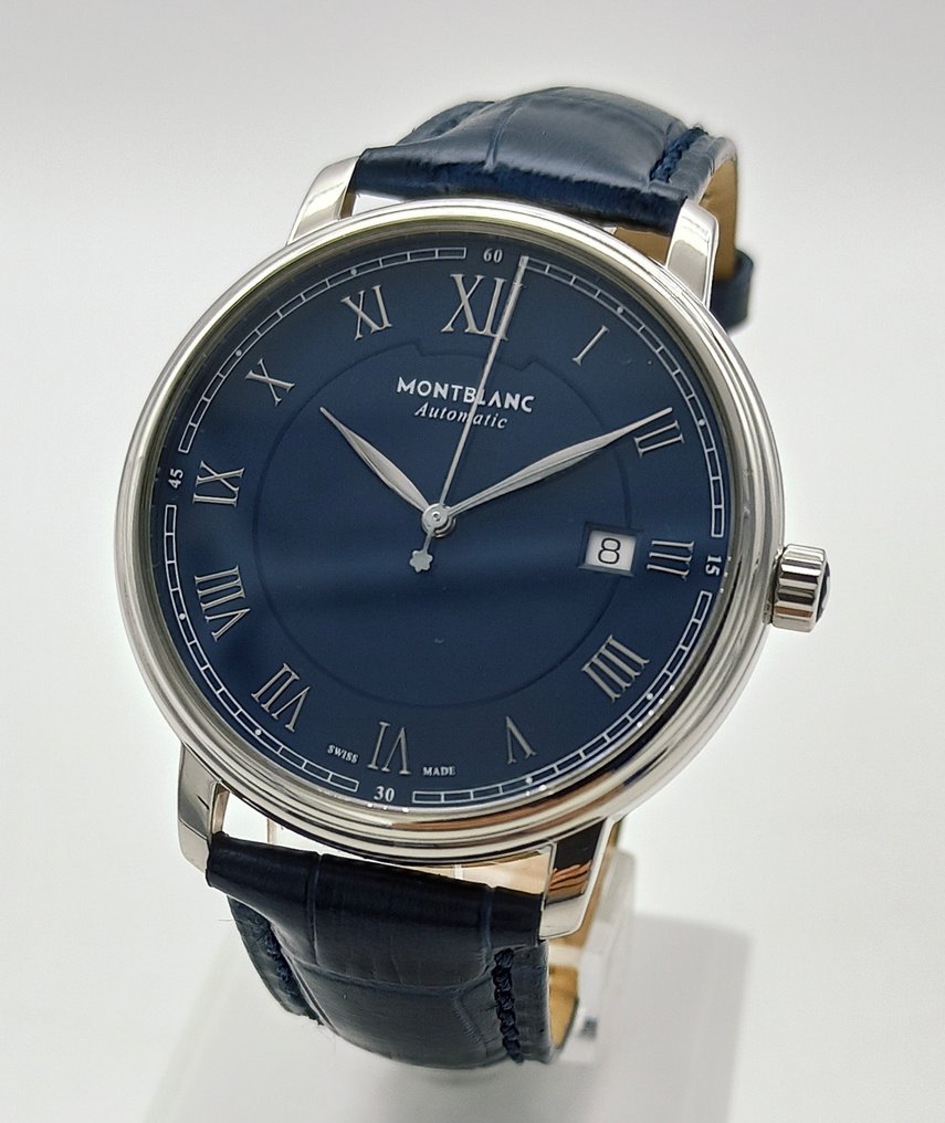 Montblanc - Tradition Date Automatic “Blue Dial” - 117829 - Heren - 2020+  #1.0
