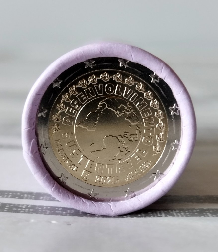 Portugal. 2 Euro 2025 "Desenvolvimento Sustentavel" (25 moedas) em rolo  (No Reserve Price) #1.0