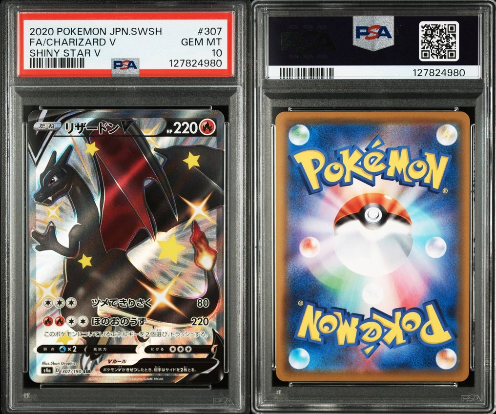 Pokémon - 1 Graded card - Charizard 307/190 SSR Full art, Foil, Alternate art, Secret rare - PSA 10 - Sword & Shield - Graded card + signature on slab #2.1