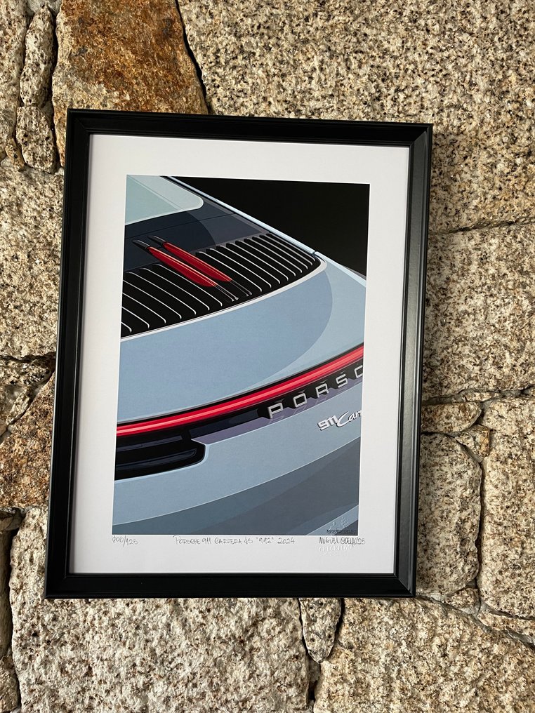 NEW WORK - Lithography - 911 Carrera 4S, 992, 2024 - NO ENVIO A CANARIAS #3.2