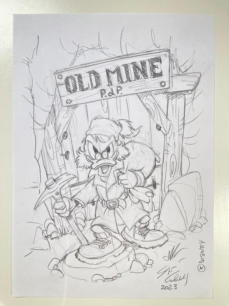 Sergio Cabella - Original drawing - Uncle Scrooge - Gold Prospector - 2023 #2.1