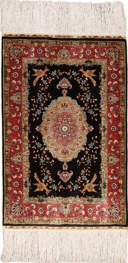 Silk Hereke Signed Ozipek Carpet with 10/10 Quality - Απόλυτη πολυτέλεια ~1 εκατομμύριο κόμβοι/τ.μ. - Χαλί - 80 cm - 52 cm #1.0