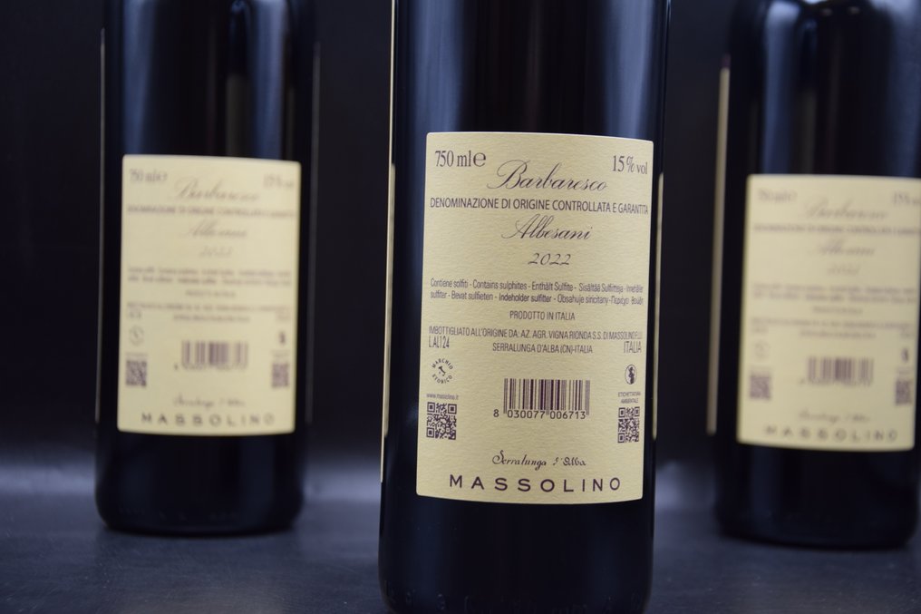 2022 Massolino, "Albesani" - 芭芭莱斯科 DOCG - 3 Bottles (0.75L) #4.3