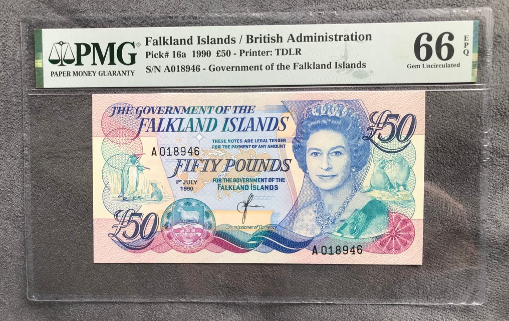 Falkland-szigetek. - 50 Pounds 1990 - Pick 16a (Nincs minimálár) #1.0