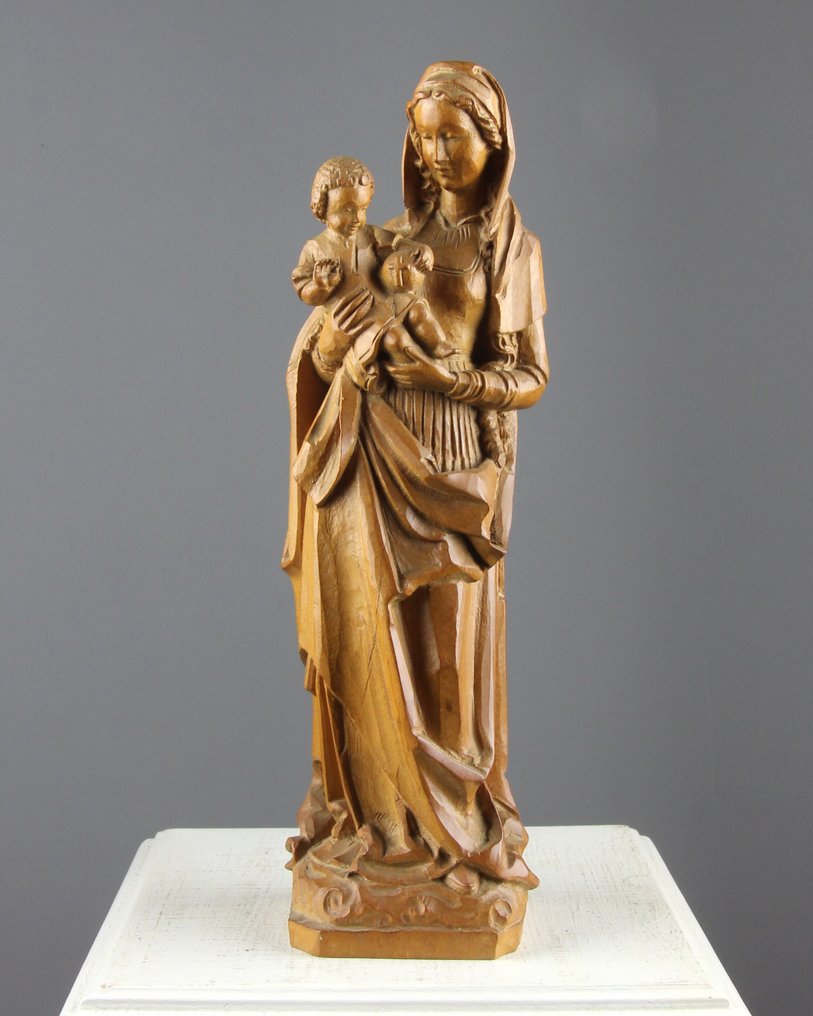 Anri - Faragás, Wondermooie Maria met Kind - 26 cm - Fa #1.0