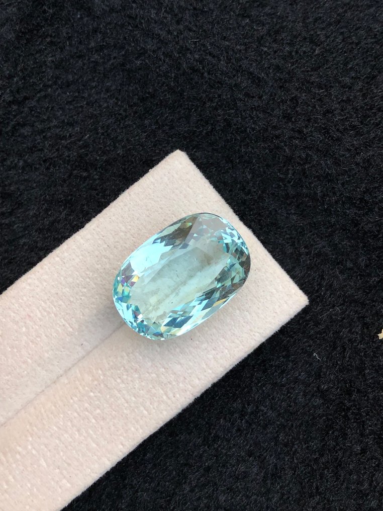 Nincs minimálár - 1 pcs Kék Akvamarin - 21.85 ct - Nemzetközi Színes Drágakő Szövetség (ICA GemLab) #3.2