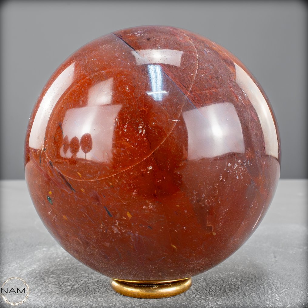 天然碧玉玛瑙球 大地之力，完美和谐- 828.28 g #3.2