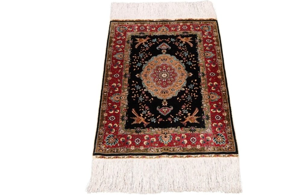 Silk Hereke Signed Ozipek Carpet with 10/10 Quality - Απόλυτη πολυτέλεια ~1 εκατομμύριο κόμβοι/τ.μ. - Χαλί - 80 cm - 52 cm #1.0