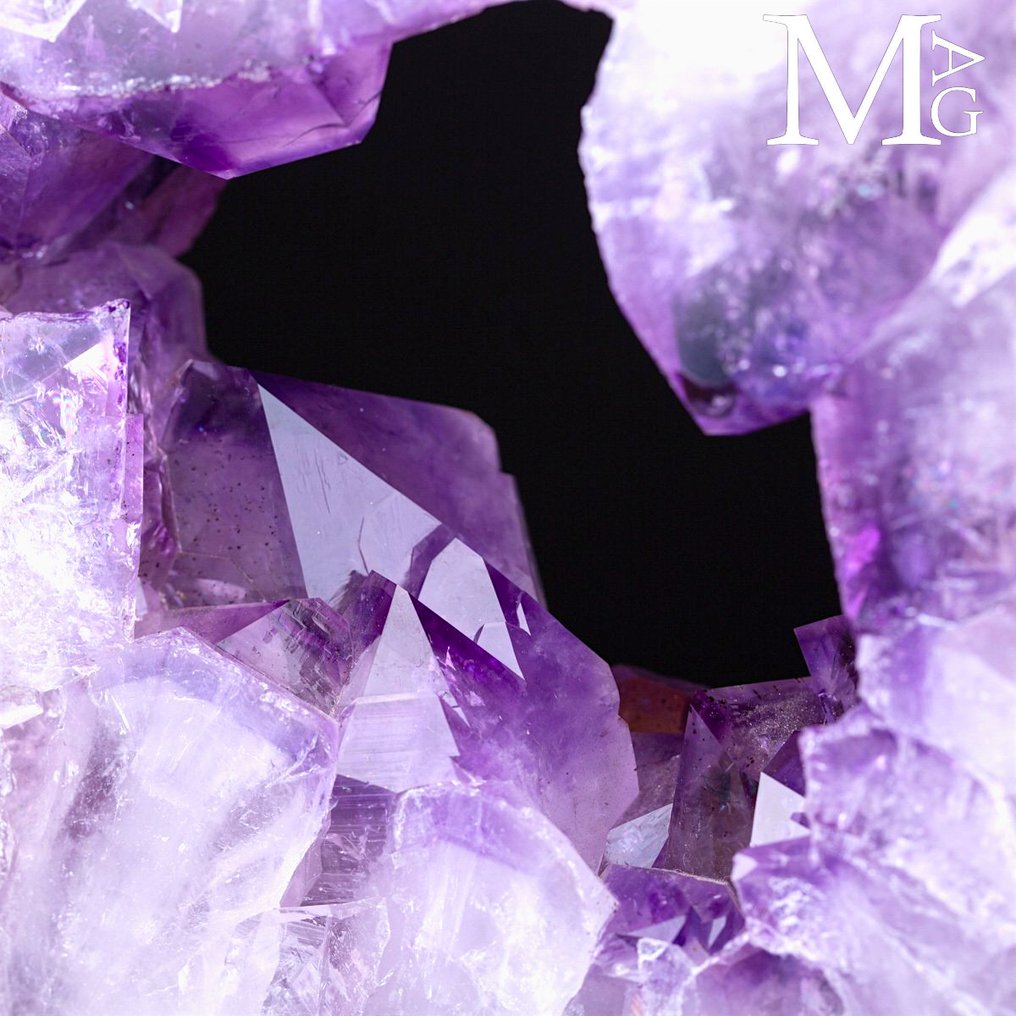 Wonderful Amethyst Heart - Natural Deep Purple Color - Extra Quality Quartz Druse - Altezza: 257 mm - Larghezza: 203 mm- 4295 g #1.0