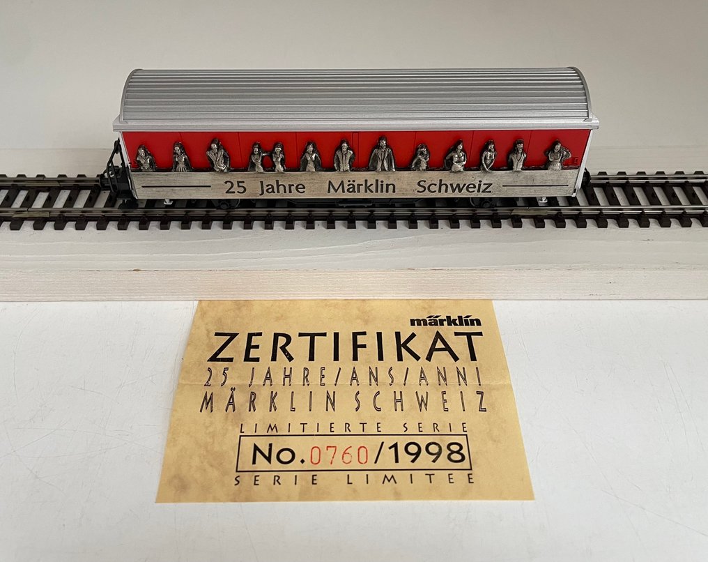 Märklin H0 - 44521 / 97701, 4735,929 / 98714 . - Modell tågvagn (2) - Special-Limited-Edition. 'Deras Schweiz, 25 år Märklin Schweiz'. 1997/98. - SBB-CFF-FFS . #3.2