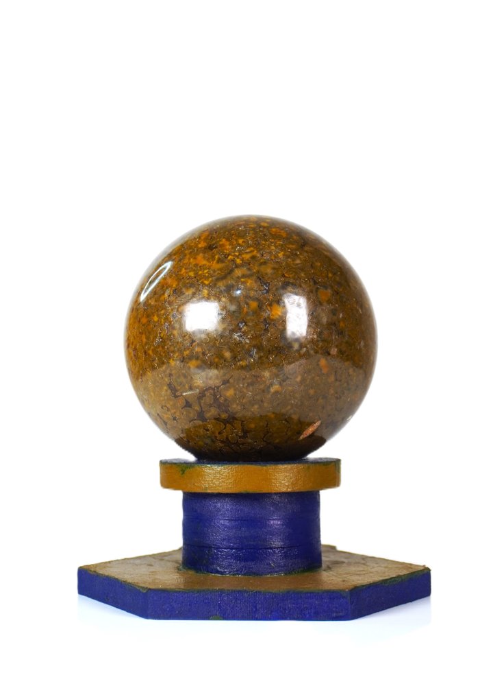 Natural Hornitos Peanut Stone – High Color Contrast – Collector Grade Sphere - Height: 105 mm - Width: 105 mm- 1642 g - (1) #4.3