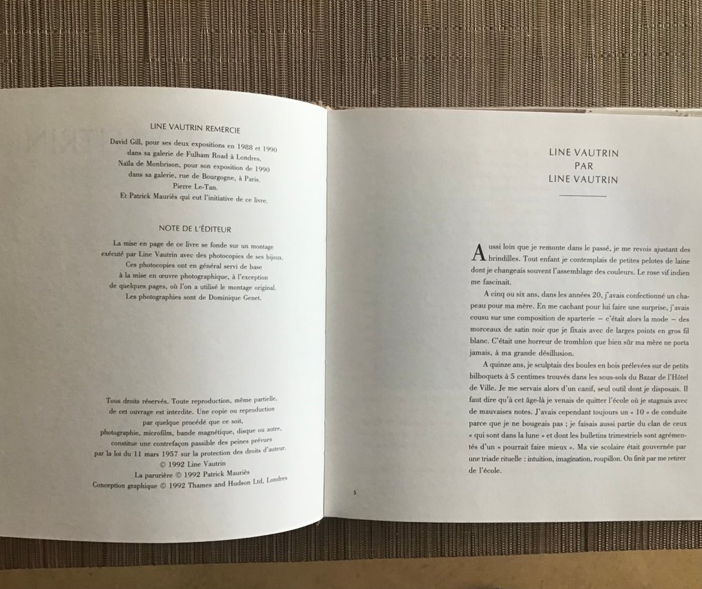 Line Vautrin et Patrick Mauriès - Line Vautrin Bijoux et Objets - 1992 #4.3