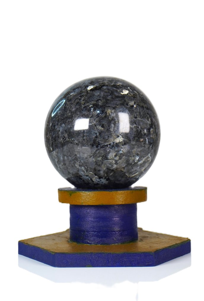 Λαβύρινθος λαβυρινθίτης – Ουράνιο ουράνιο φλας – Πέτρα ενεργειακής ασπίδας Σφαίρα - Ύψος: 100 mm - Πλάτος: 100 mm- 1372 g - (1) #3.2