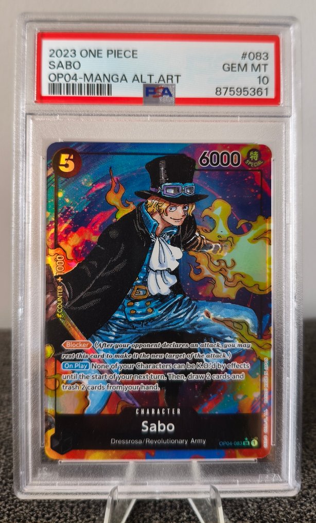 Bandai - 1 Graded card - One Piece - Sabo 083 Alternate art, Foil - PSA 10 #1.0