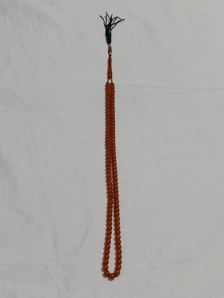  Rosenkrans - Rav - 1970–1980 - Sjelden bønnedrue rosenkrans  #1.0