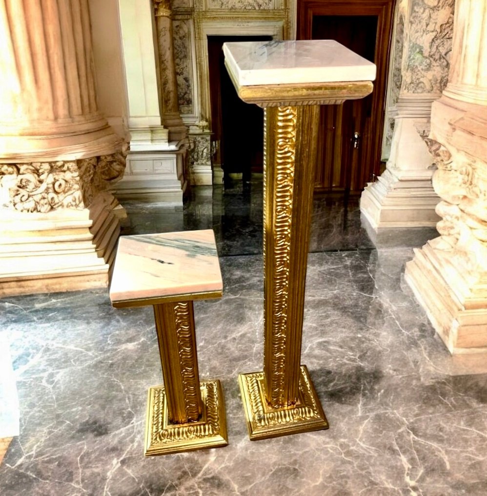  Στήλη (2) - Intarsiata in Foglia Oro - 1940-1950  #1.0