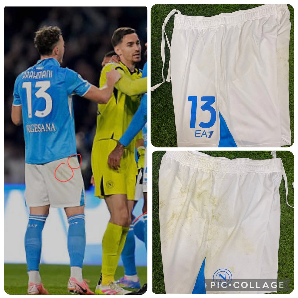 Napoli - Olasz labdarúgó-bajnokság - Amir Rrahmani Panta indossato NAPOLI VS Milan 2-1 - 2025 - Futball ing #1.0