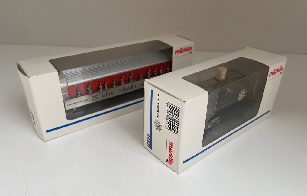 Märklin H0 - 44521 / 97701, 4735,929 / 98714 . - Modell tågvagn (2) - Special-Limited-Edition. 'Deras Schweiz, 25 år Märklin Schweiz'. 1997/98. - SBB-CFF-FFS . #4.3
