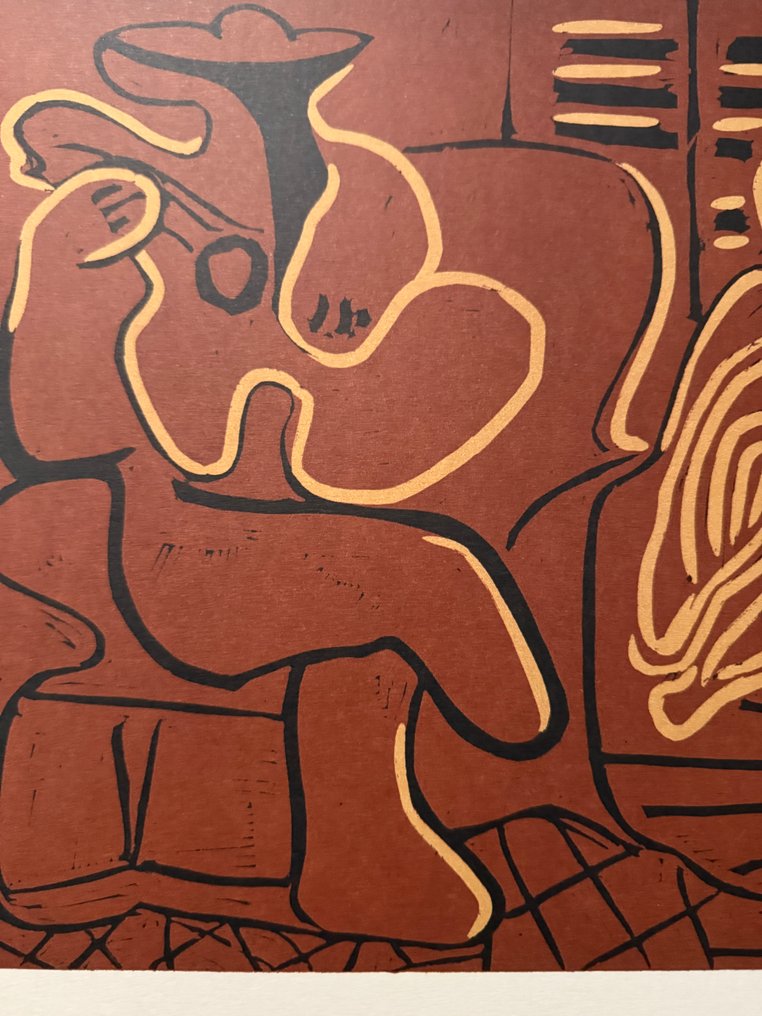 Pablo Picasso (1881-1973) - Femme dans un fauteuil et guitariste #4.3