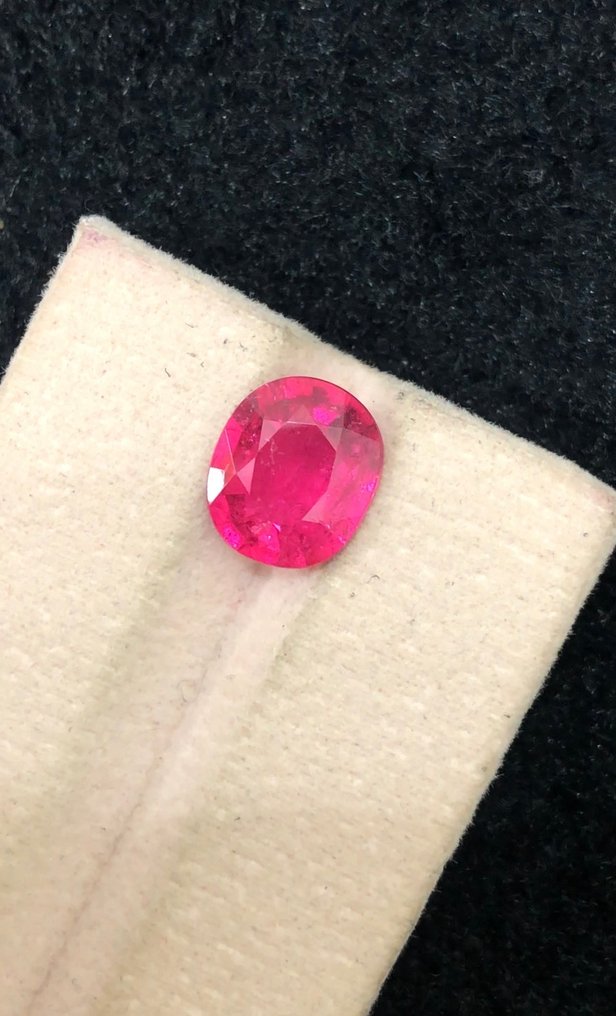 Zonder minimumprijs - 1 pcs Roze Toermalijn - 2.82 ct - nternational Colored Gemstone Association (ICA GemLab) #1.0