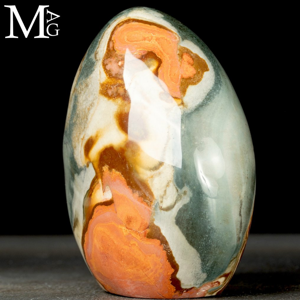 Szép - Díszítő Polikrom Jasper Diaspro madagaszkári polikromja - Magasság: 135 mm - Szélesség: 100 mm- 1197 g #2.1