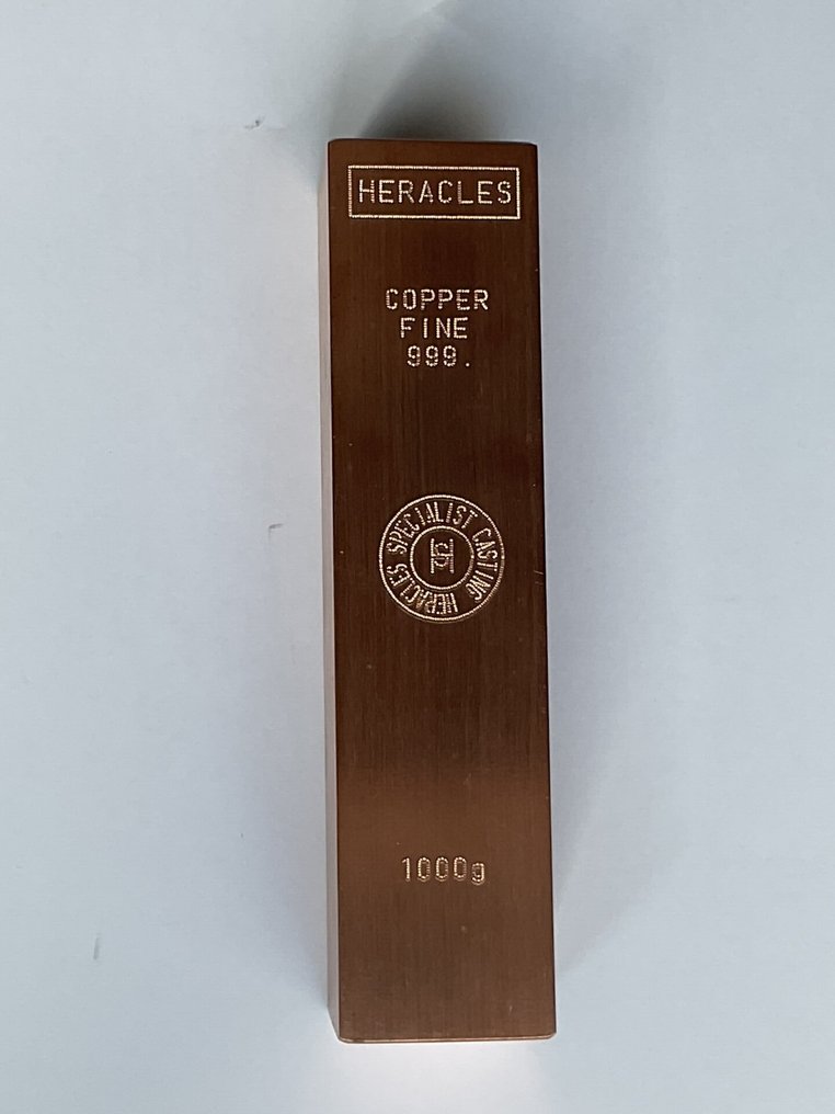 1 kilogram .999 - Copper - Fonderie Heracles - France - With certificate  (No Reserve Price) #2.1