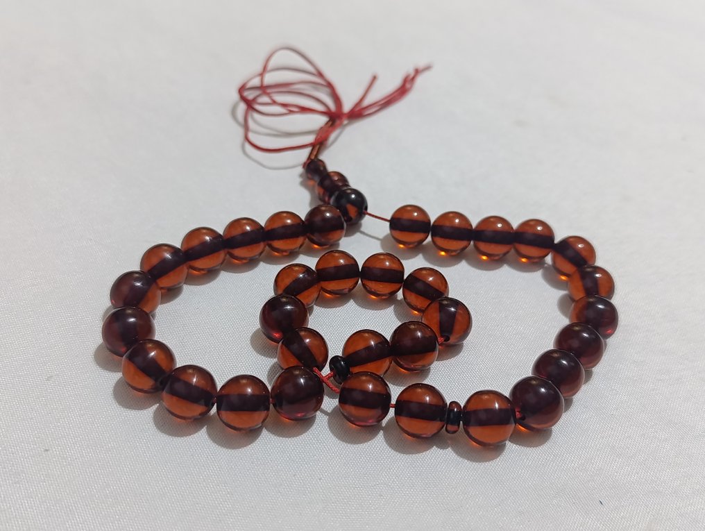  Ροζάριο - Κεχριμπάρι - 1970-1980 - Σπάνια Κομποσκοίνια Προσευχής  #3.2