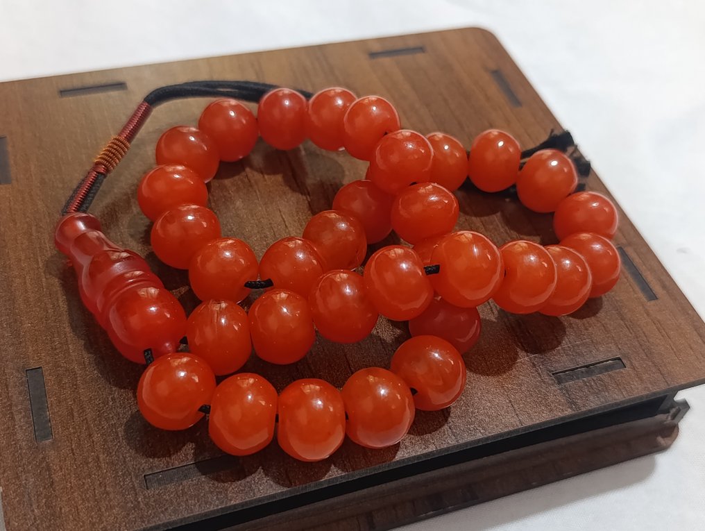 誦經念珠 - 琥珀 - 1970-1980 - 稀有的祈祷念珠 #1.0