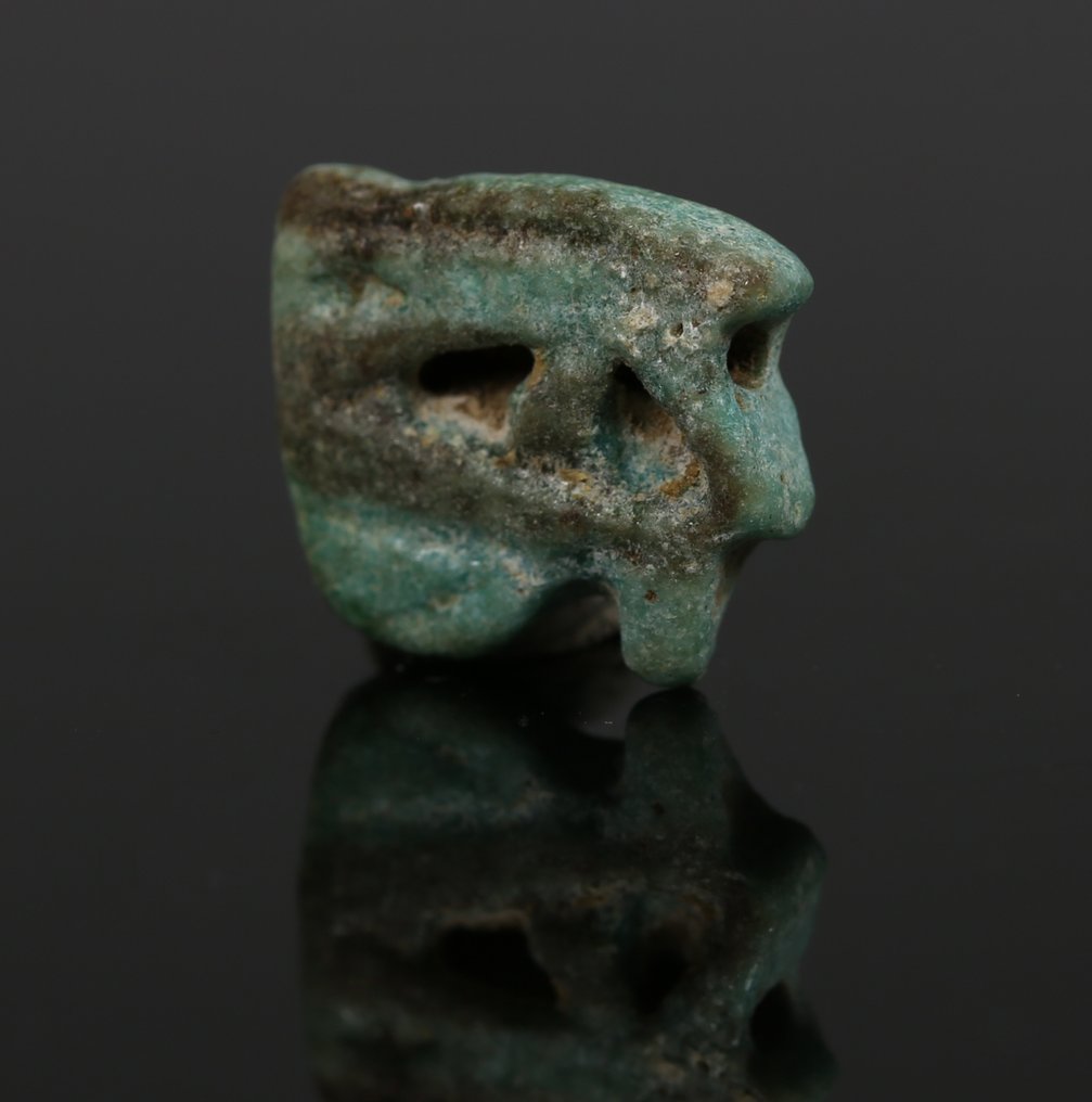 Αρχαία Αίγυπτος, τελευταία εποχή Faience Μάτι του Χόρους 'μάτι Udjat' φυλαχτό. #1.0
