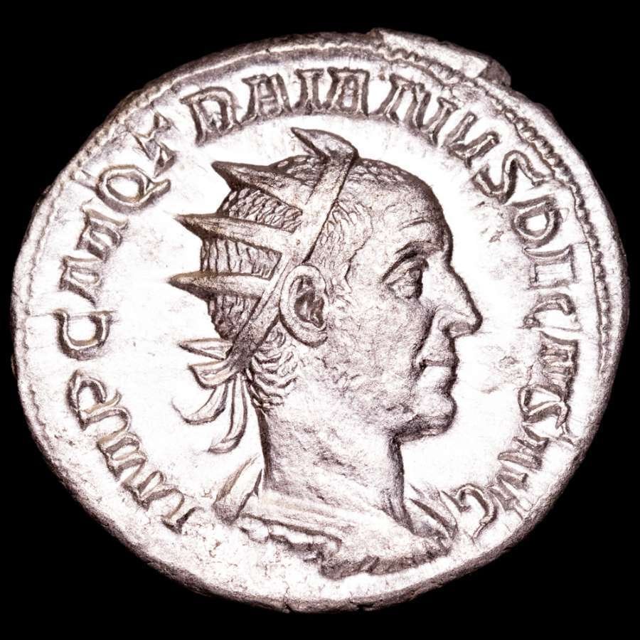 Római Birodalom. Trajan Decius (AD 249-251). Antoninianus Minted in Rome. PAX AVGVSTI, Pax standing left, holding branch in right hand and transverse scepter  (Nincs minimálár) #1.0