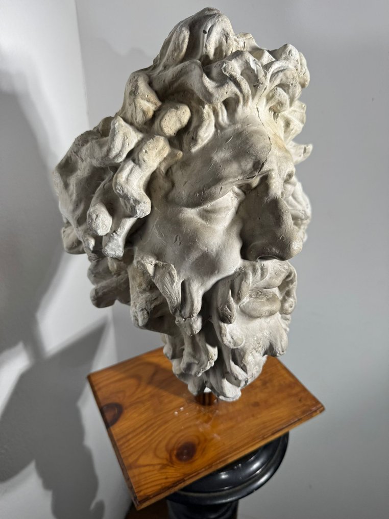 雕刻, Testa Laoconte maschera gesso - 35 cm - 石膏 #2.1