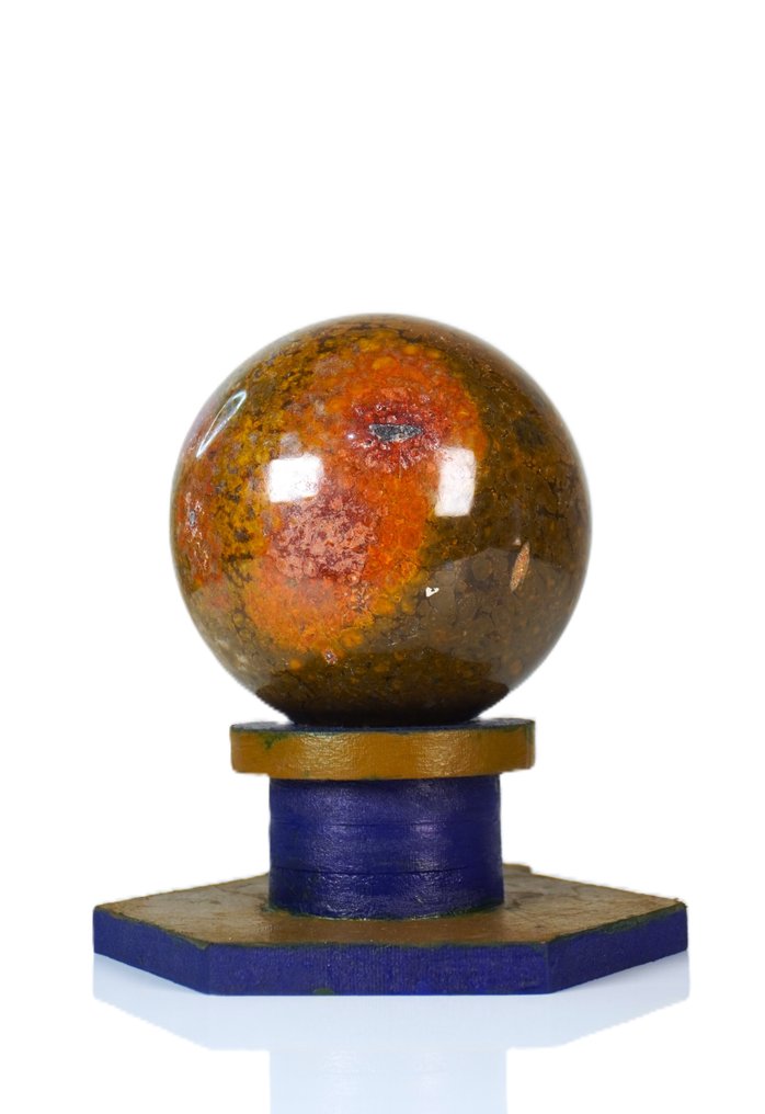 Natural Hornitos Peanut Stone – High Color Contrast – Collector Grade Sphere - Height: 105 mm - Width: 105 mm- 1642 g - (1) #1.0