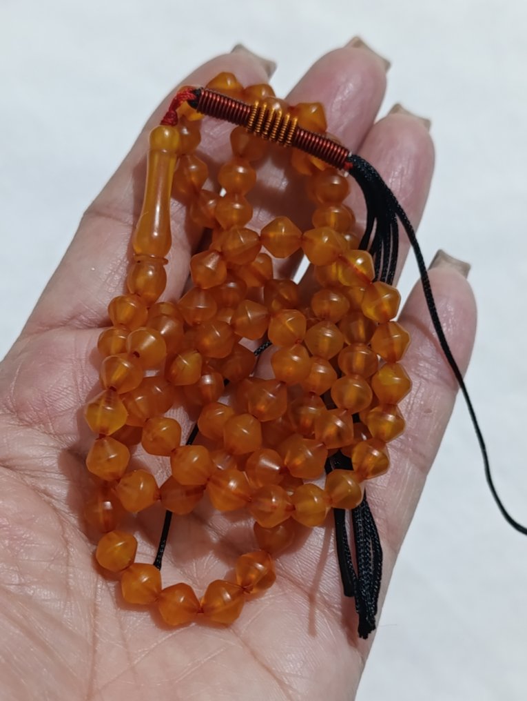 Różaniec - Bursztyn - 1970-1980 - Rzadkie różańce modlitewne #4.3