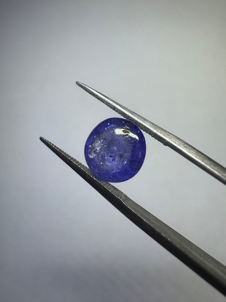 3个坦桑石蛋面石套装，6.50克拉 天然圆形宝石- 1.3 g - (3) #4.3