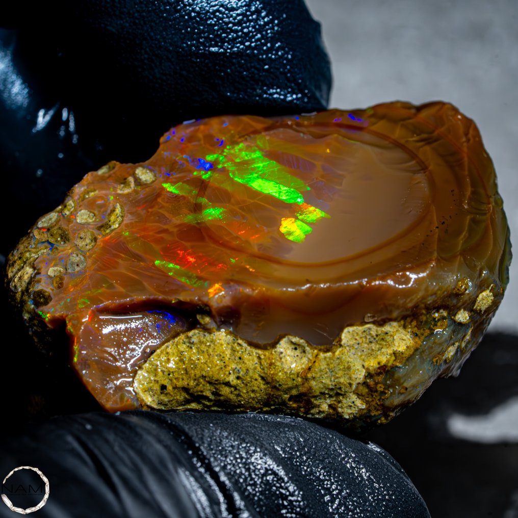 Ild fanget i sten – Den lysende Crystal Opal fra Etiopien 138,75 ct- 27.75 g #3.2