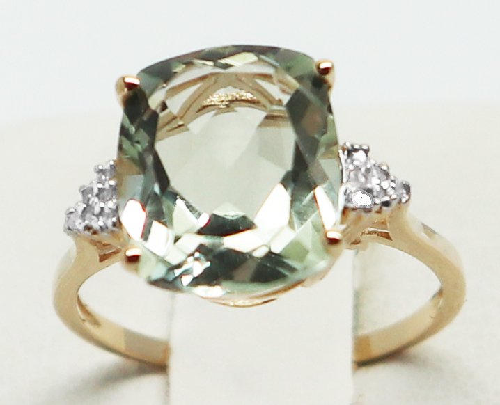 No Reserve Price - Ring - 14 kt. Yellow gold Quartz - Diamond #3.2