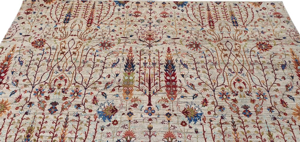 手工编织设计师地毯——非常精细——生命树图案——杰作 - 小地毯 - 303 cm - 248 cm #4.3