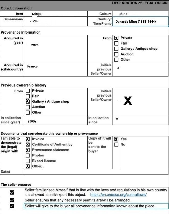 Chinois antique, dynastie Ming Terre cuite serviteur Mingqi - 17.5 cm #3.2