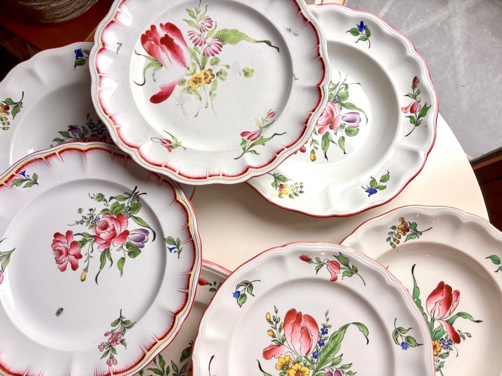 Keller et Guérin de Luneville - Plate (7) - Porcelain #1.0