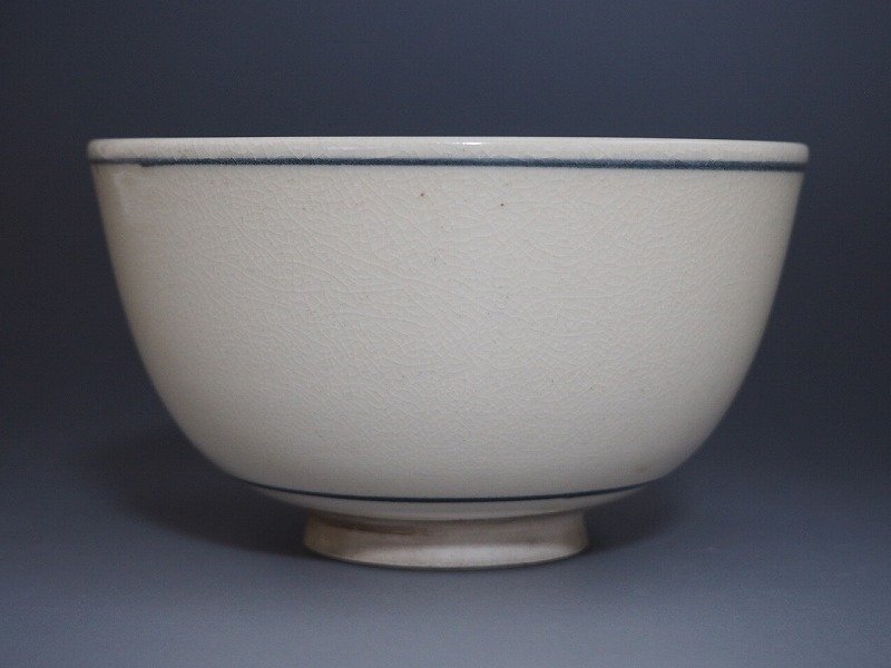 Kawazoe Juraku(1931~?) - 茶碗 - 昭和时期京都瓷器青花茶碗——唐子图案 - 陶瓷 - 京烧 染付 唐子文 #3.2