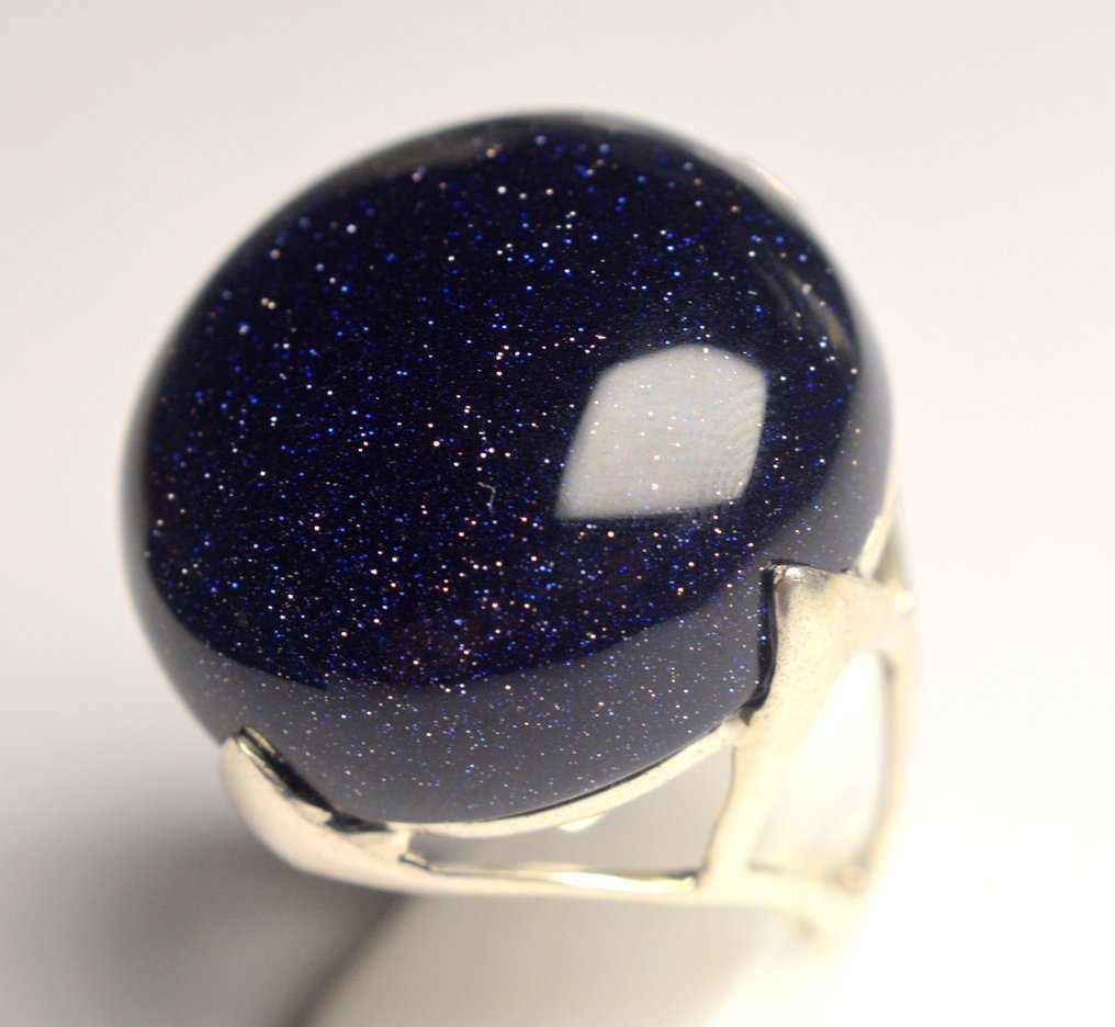 Argent 925 - Bague - Agate de sable spatial #2.1