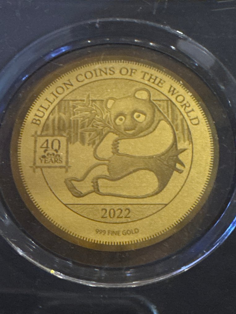 Chad. 5000 Francs 2022 Panda  1/200 Oz (.999) mit CoA  (No reserve price) #1.0