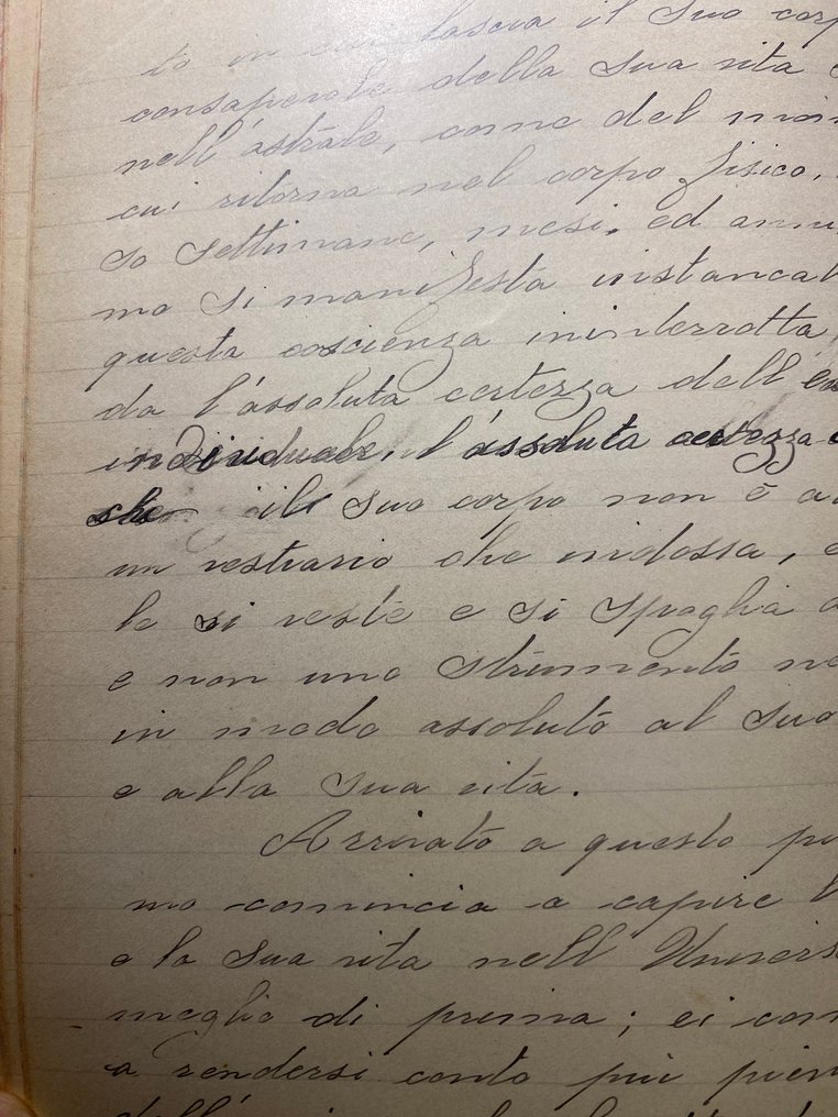 A. Besant, Anonimo - [Manoscritto] L'uomo e i suoi corpi [prima traduzione in Italiano] - 1890 #4.3