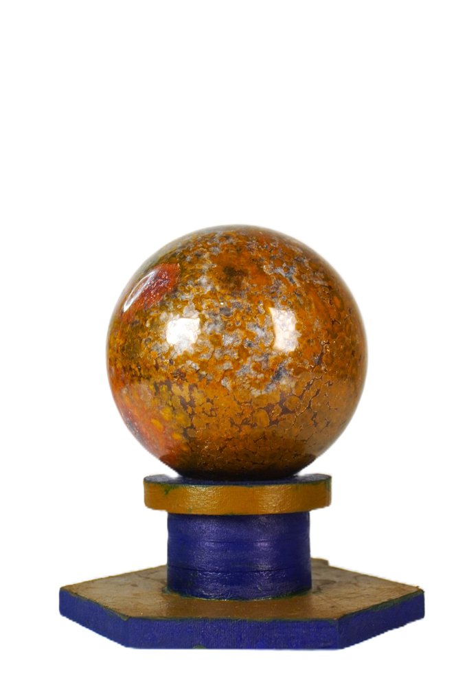 Natural Hornitos Peanut Stone – High Color Contrast – Collector Grade Sphere - Height: 105 mm - Width: 105 mm- 1642 g - (1) #3.2