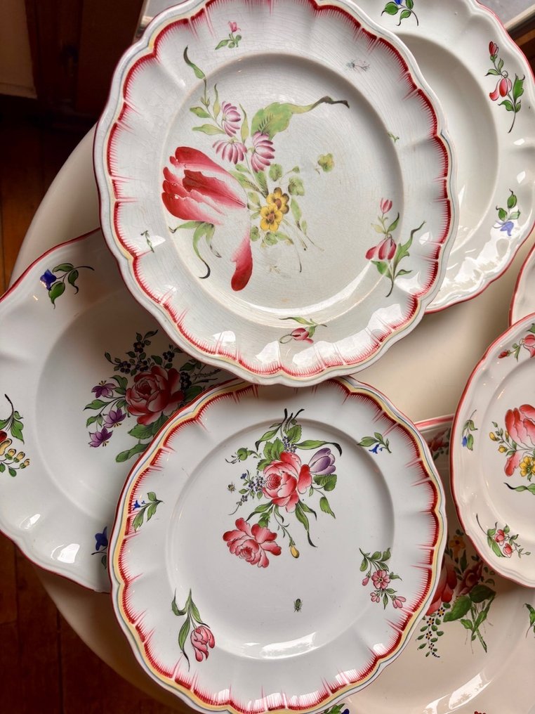 Keller et Guérin de Luneville - Plate (7) - Porcelain #3.2