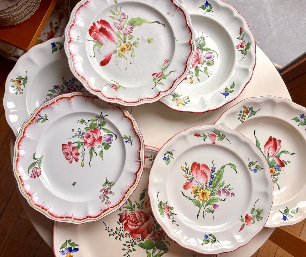 Keller et Guérin de Luneville - Plate (7) - Porcelain #2.1