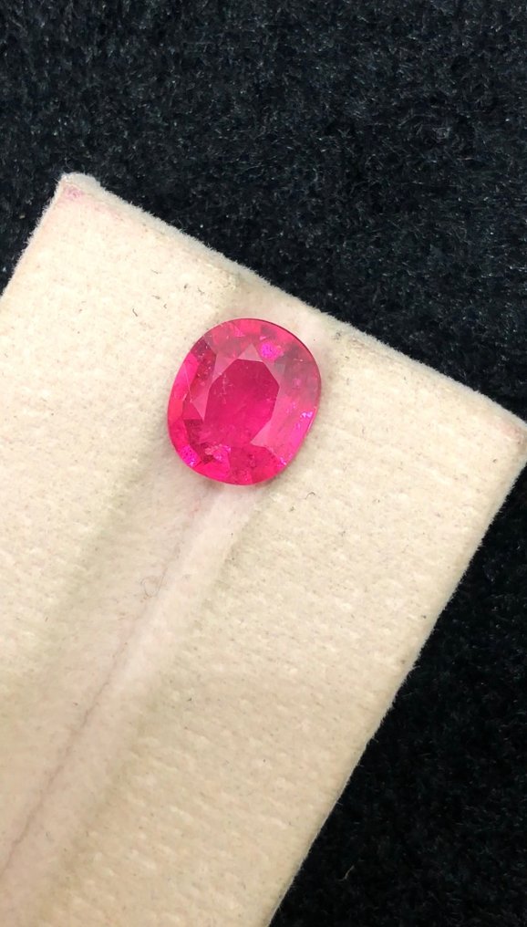 Zonder minimumprijs - 1 pcs Roze Toermalijn - 2.82 ct - nternational Colored Gemstone Association (ICA GemLab) #1.0