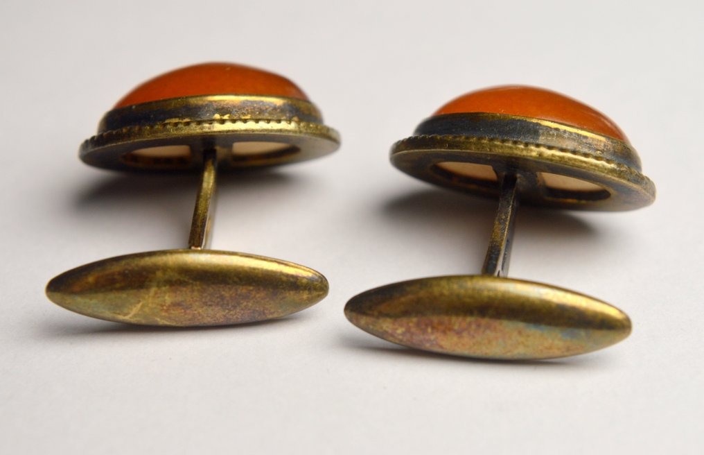 Rav - USSR Sovjet 875 Sølv - Manchetknapper #4.3