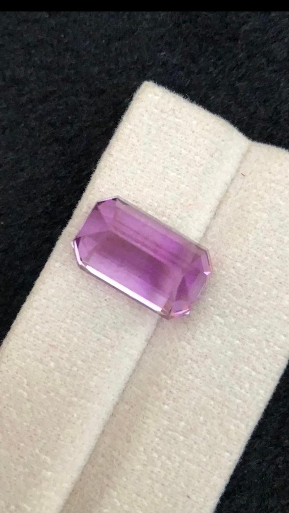 χωρίς τιμή ασφαλείας - 1 pcs Μωβ, Ροζ Κουνζίτης - 14.67 ct - Διεθνής Ένωση Έγχρωμων Πολύτιμων Λίθων (ICA GemLab) #2.1